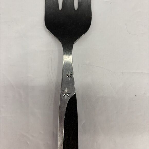 Vintage Mar-Crest Ebony Elegance (Stainless) Atomic Starburst Japan Serving Fork - Picture 4 of 16